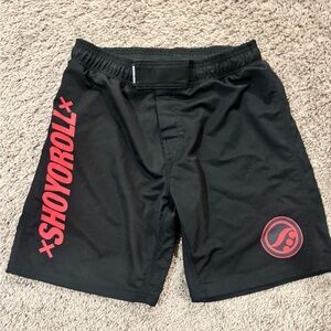 Shoyoroll Men’s Black and Red Grappling Shorts